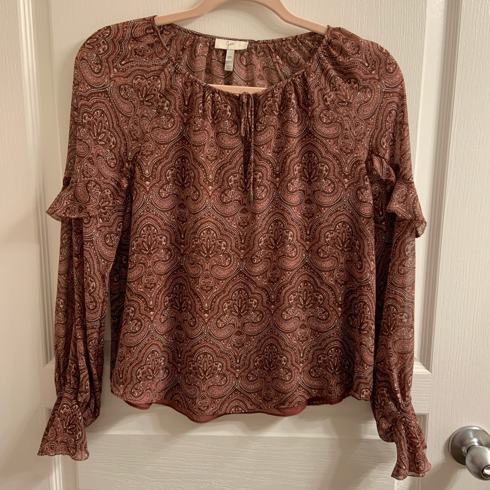 Joie Burgundy blouse